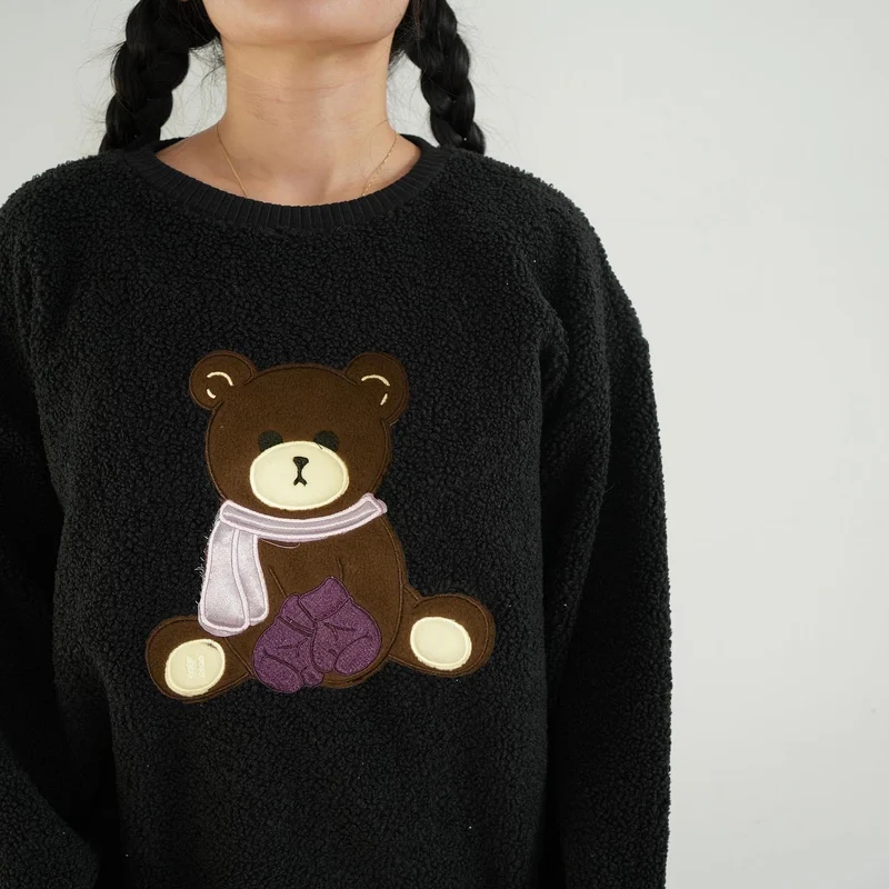 BTS - Bangtan Bear Jungkook (Women's Sherpa Sweatshirt)