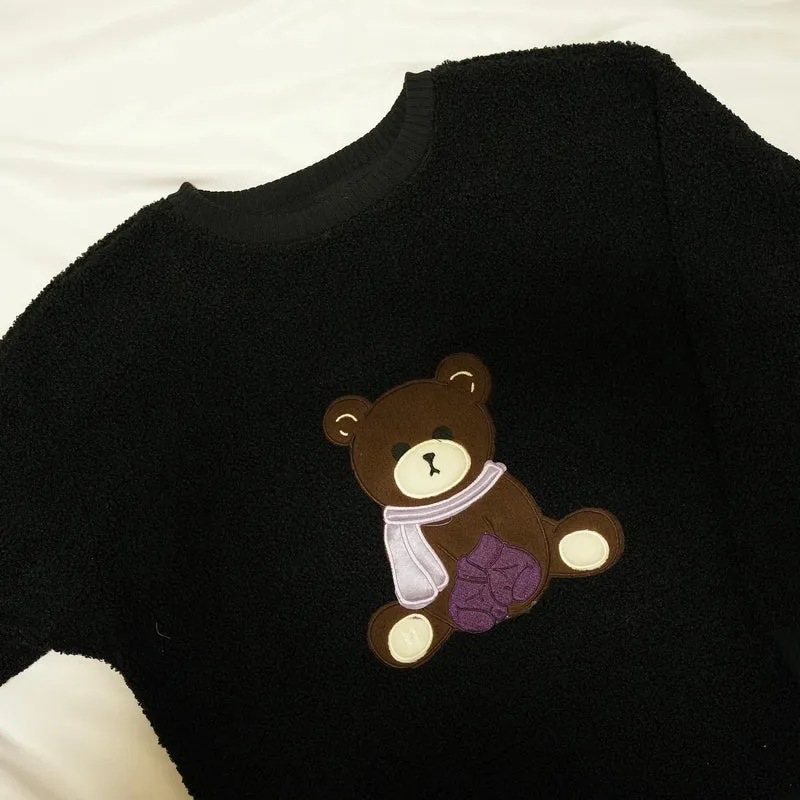 BTS - Bangtan Bear Jungkook (Women's Sherpa Sweatshirt)