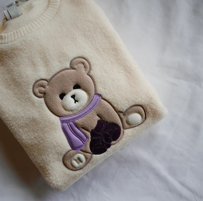 BTS - Bangtan Bear Jungkook (Women's Sherpa Sweatshirt)
