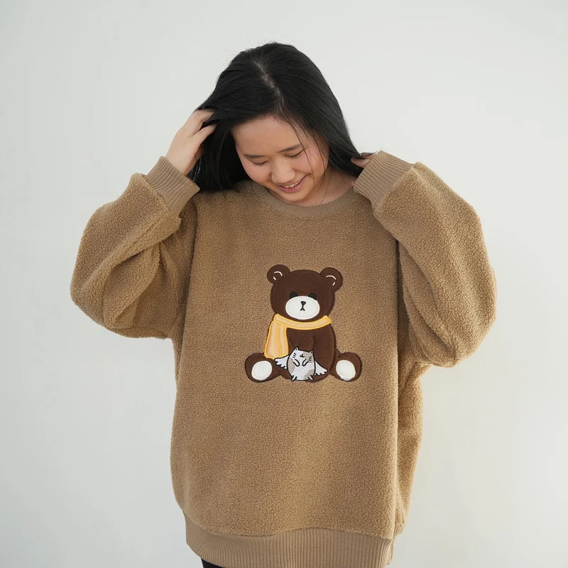 BTS - Bangtan Bear Jimin (Women's Sherpa Sweatshirt)