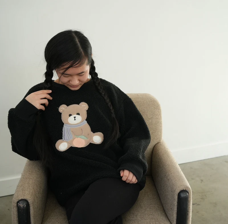 BTS - Bangtan Bear Suga (Women's Sherpa Sweatshirt)