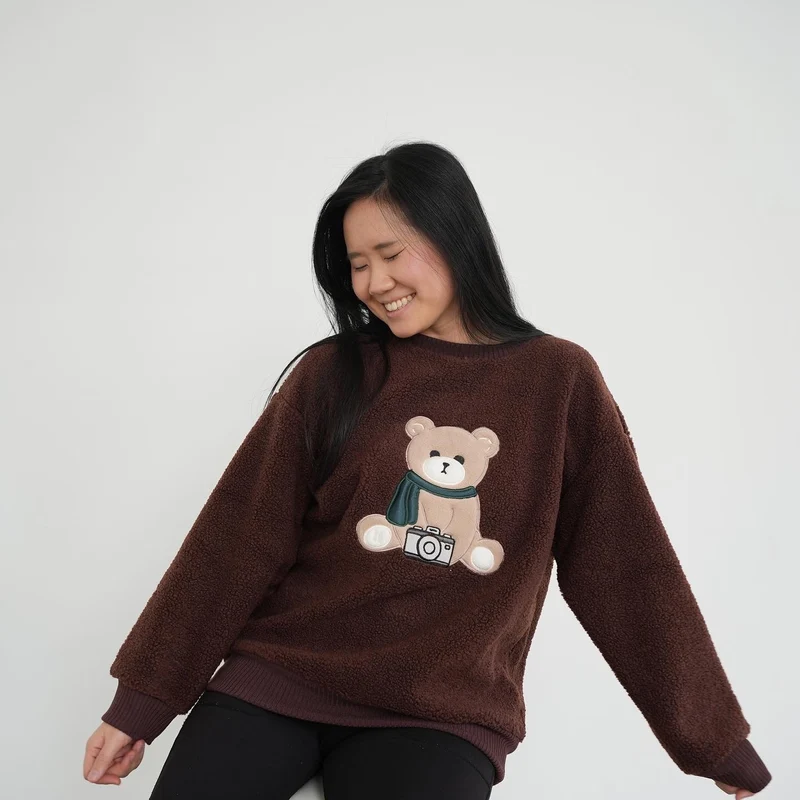 BTS - Bangtan Bear V (Women's Sherpa Sweatshirt)