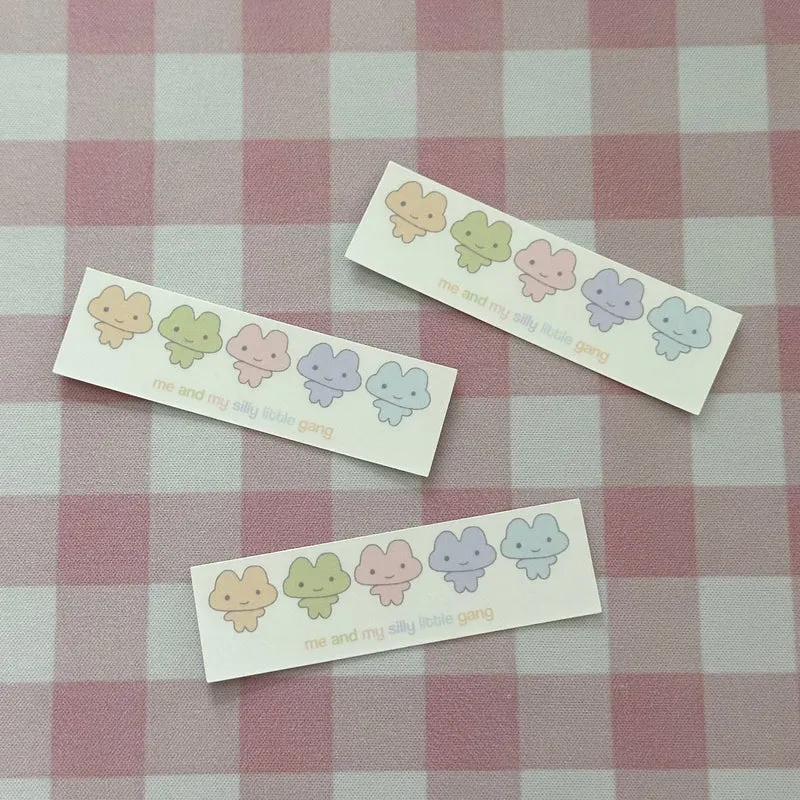 Silly little gang sticker flake