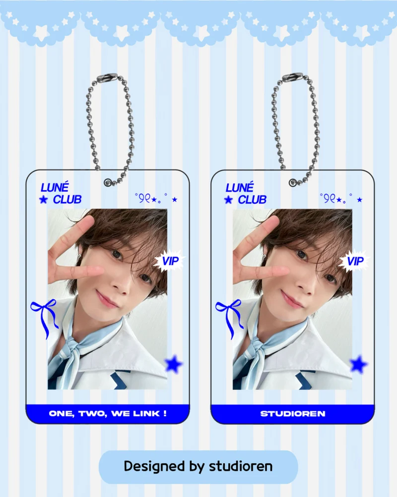 &team acrylic photocard holder (blue)