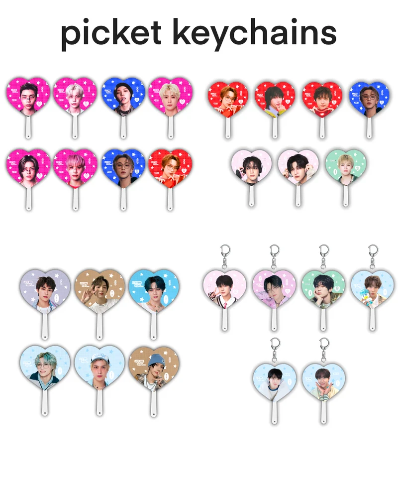 NCT Picket fan keychains