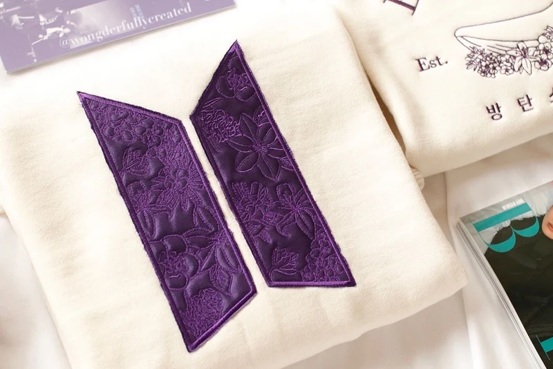 BTS Original Initials (With Satin Fabric Filling)