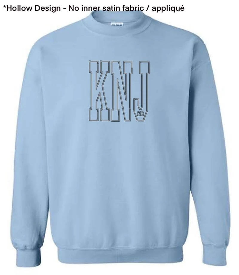 BTS - Hello I'm ____ (7 Initials Hollow Design Sweatshirts)