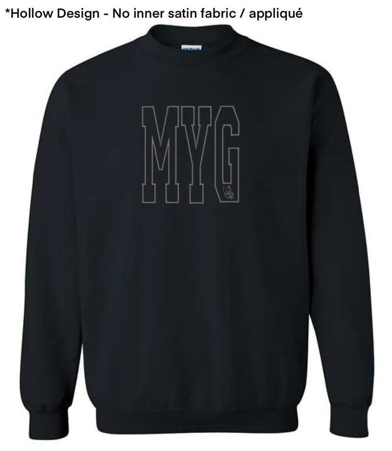 BTS - Hello I'm ____ (7 Initials Hollow Design Sweatshirts)