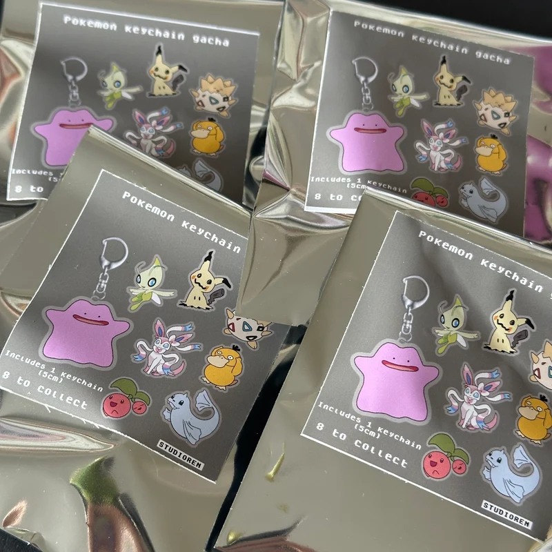 Pokemon fanart acrylic keychains