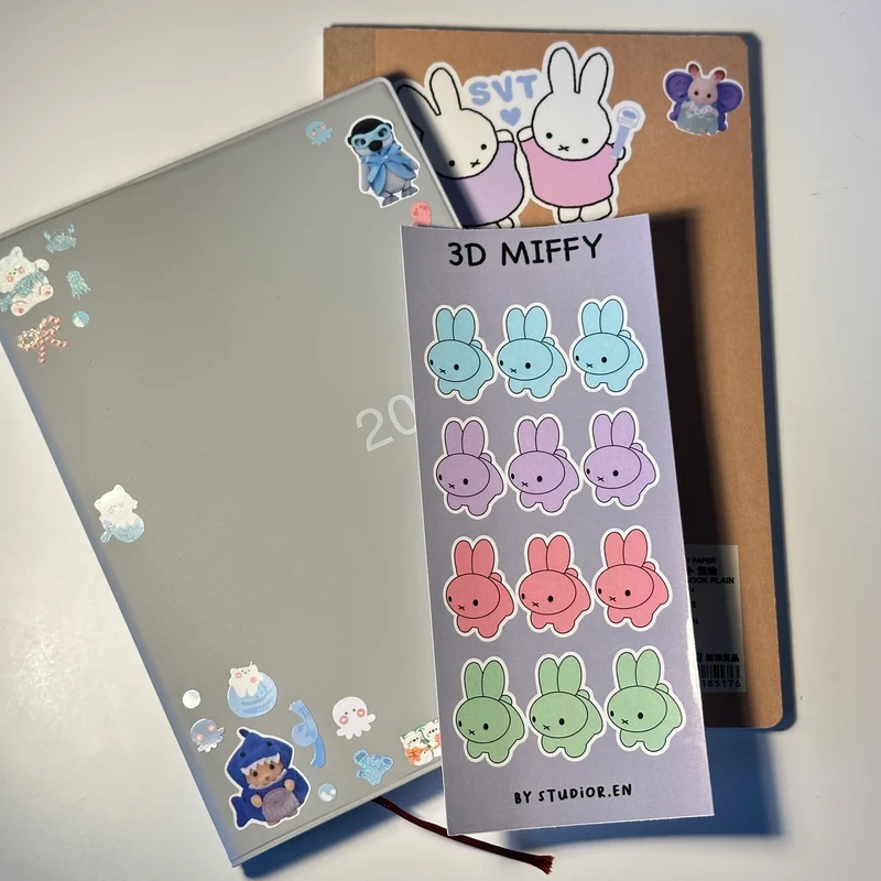3D miffy sticker sheet