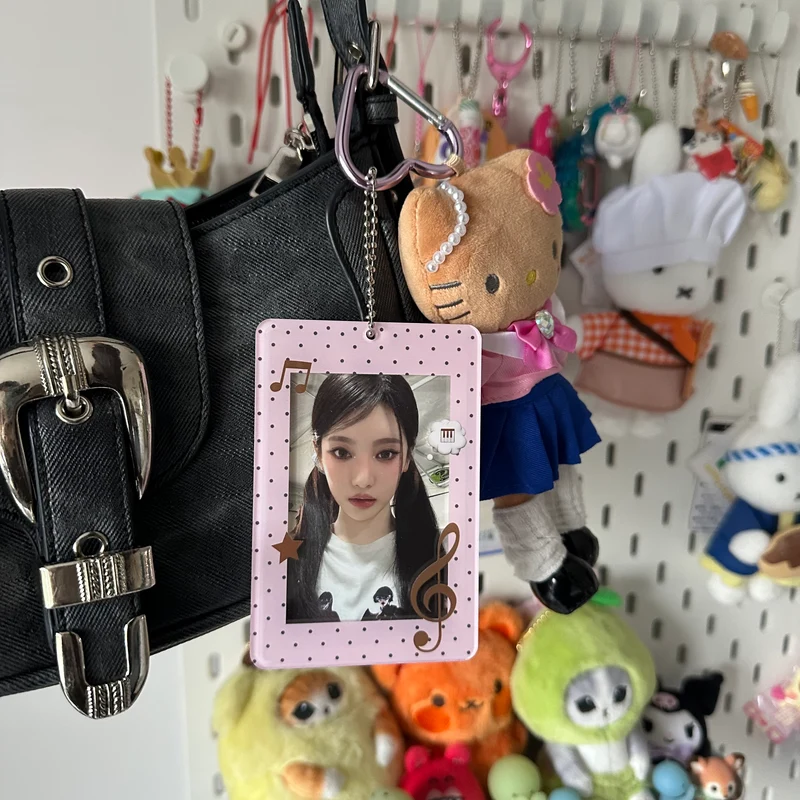 polka dot music photocard holder