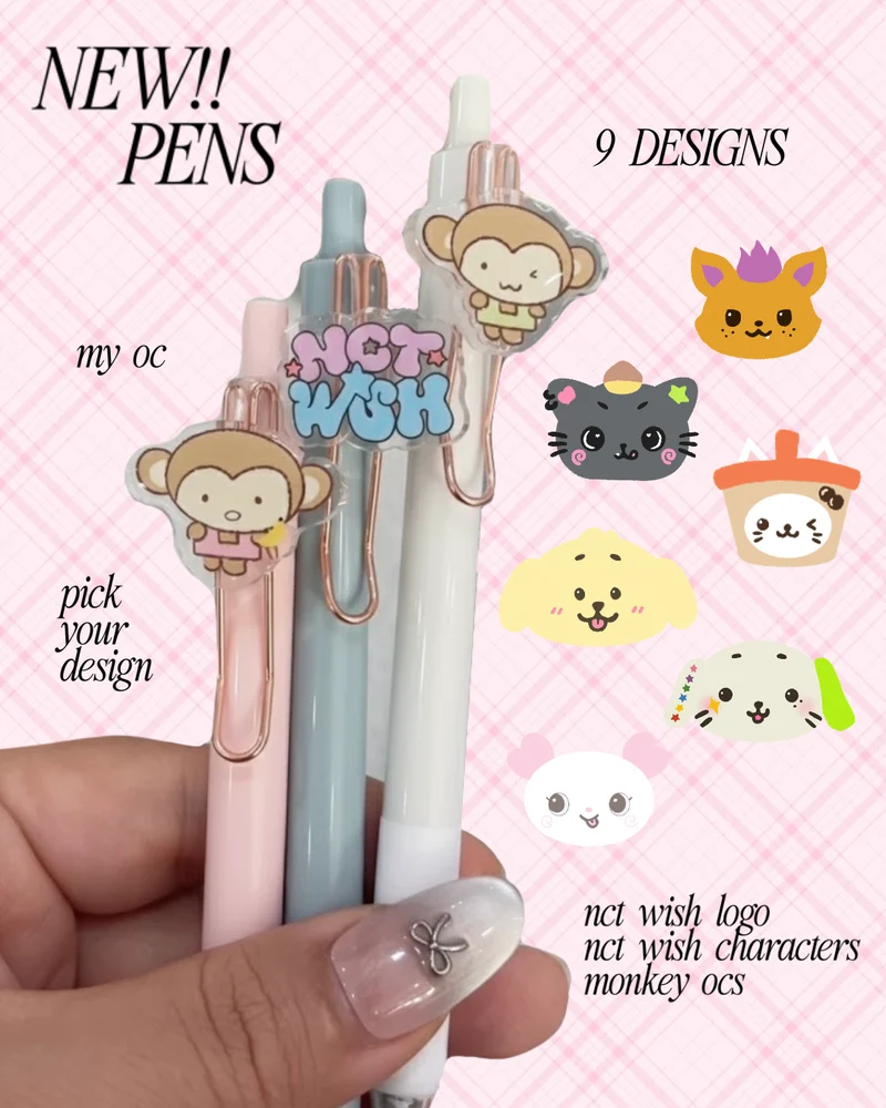 nct wish character pens