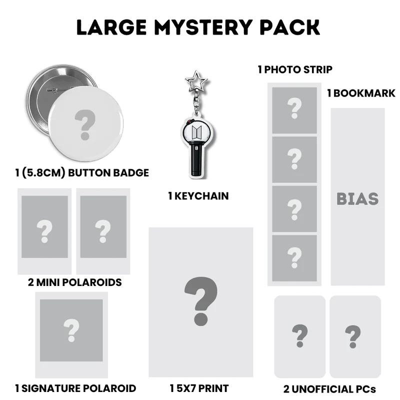 BTS Mystery Bias Packs | Kpop Mystery Prints | Mystery Photocards
