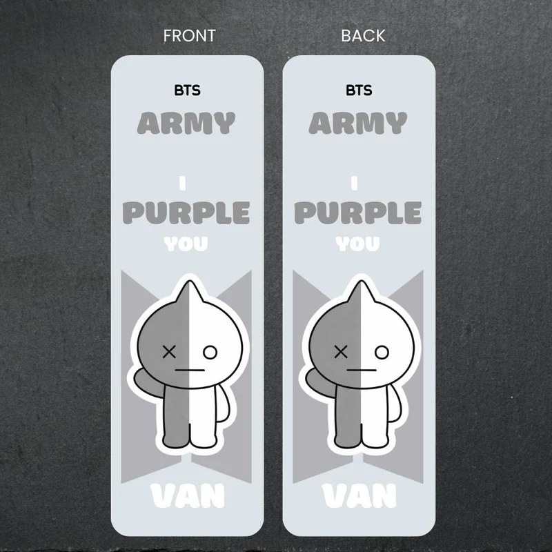 BTS Bookmarks | BT21 Quote Bookmarks | Kpop