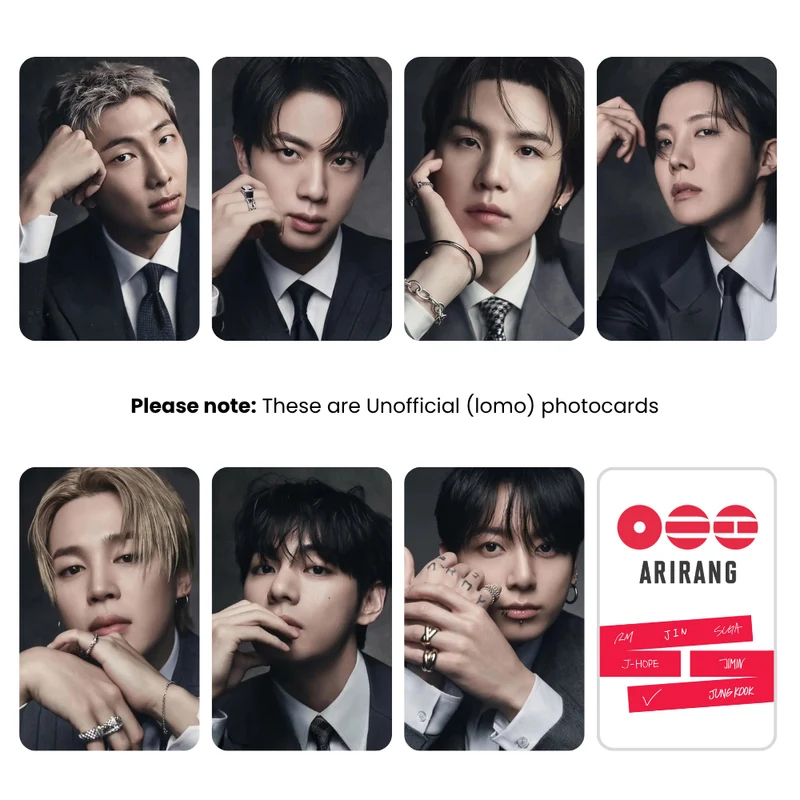 BTS Arirang Photocards (SET A) | KPop Collectible