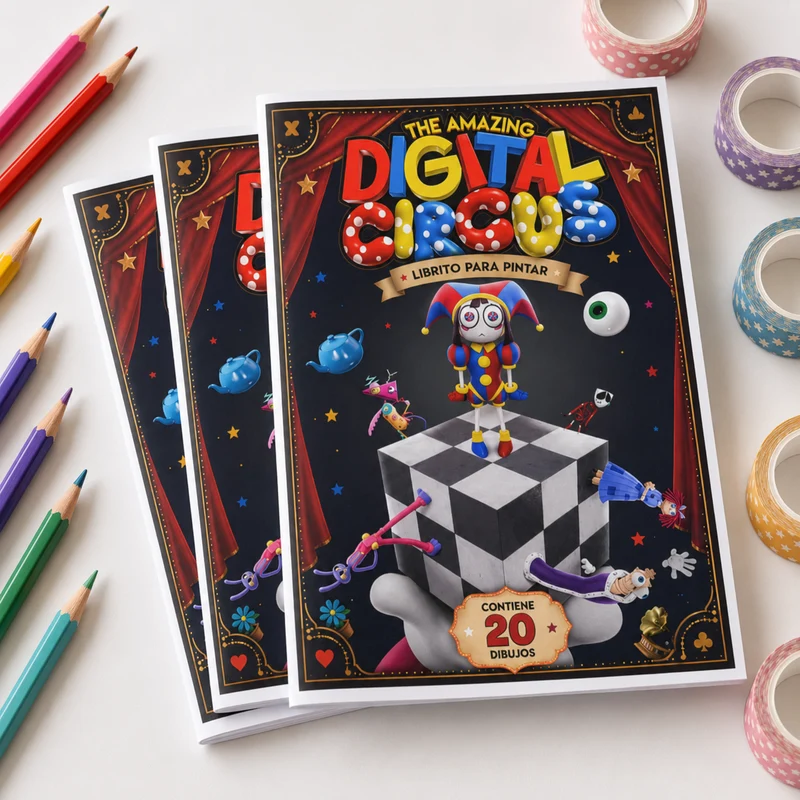 Digital Circus - Librito para pintar