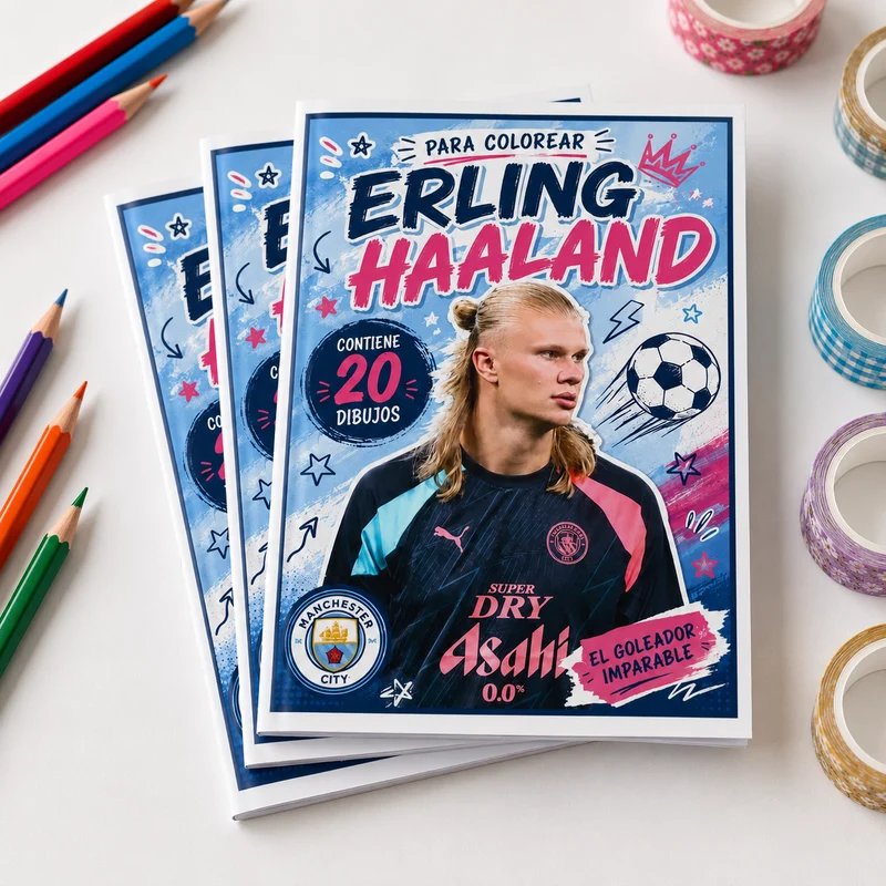 Erling Haaland - Librito para pintar