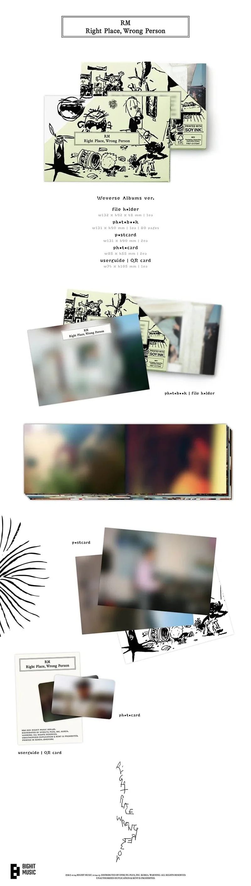 RM - Right Place, Wrong Person (Weverse Album)