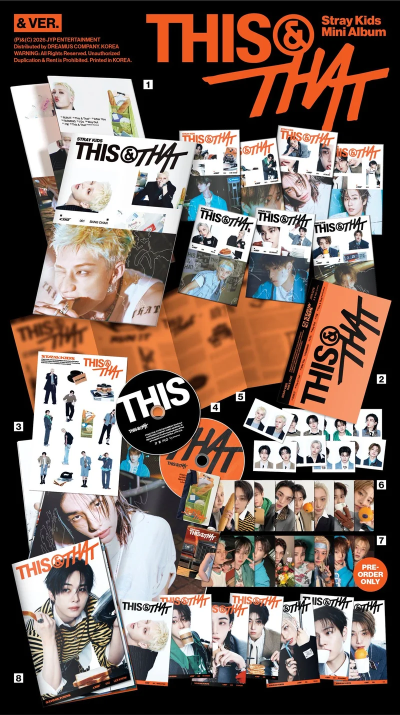 STRAY KIDS - THIS & THAT (& Ver.) Álbum