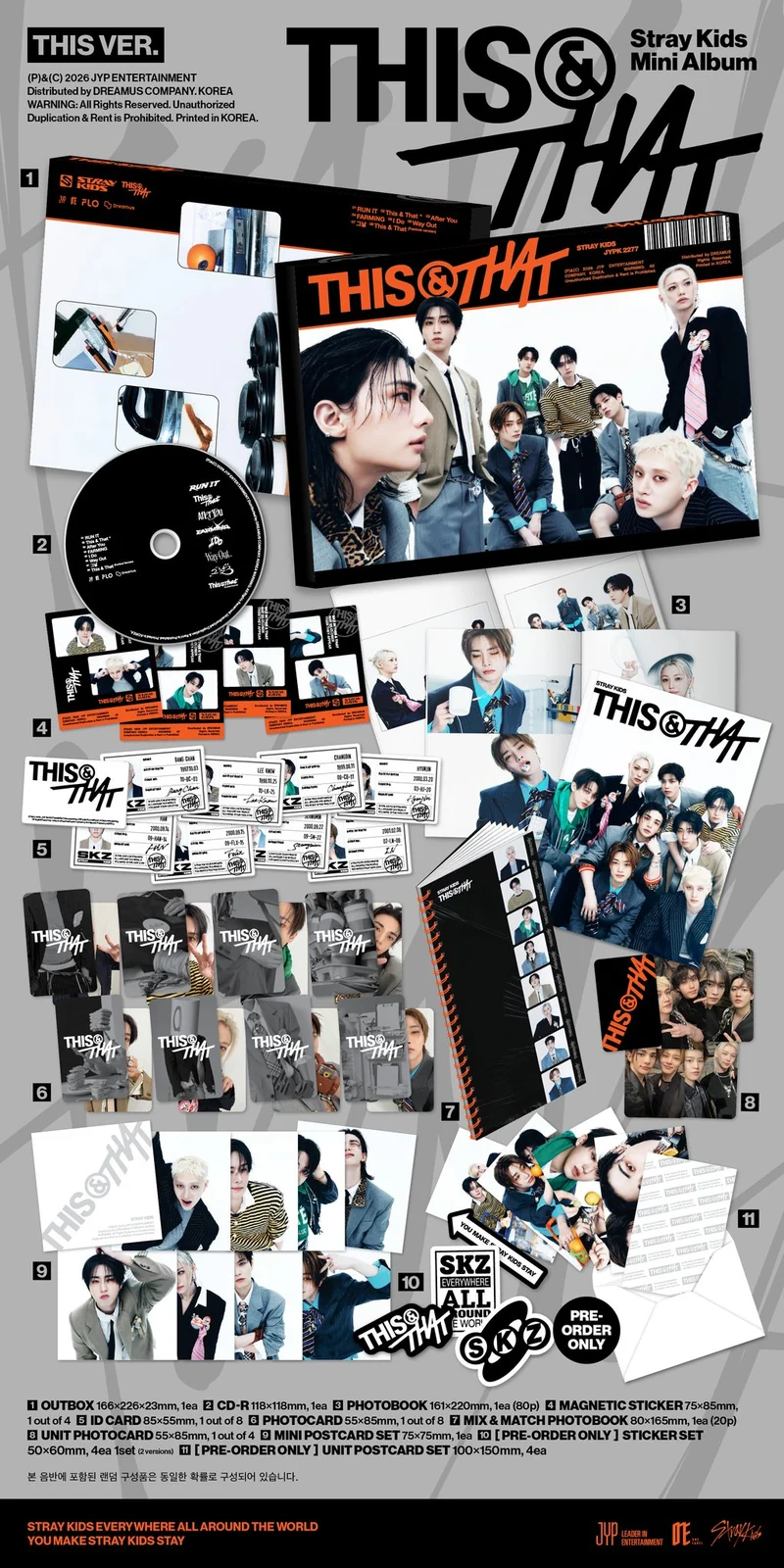 STRAY KIDS - THIS & THAT Álbum