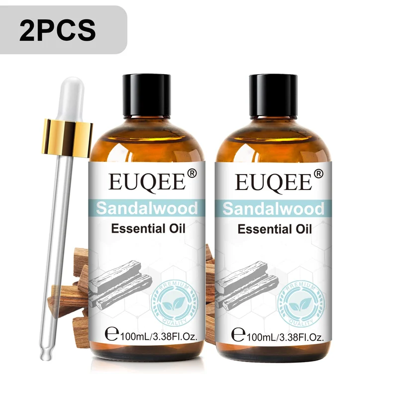 EUQEE 3.38FI.Oz. Aromatherapy Essential Oil For Reed Diffuser Humidifier-100ml Vanilla Lavender Cinnamon Lemon Essential Oils