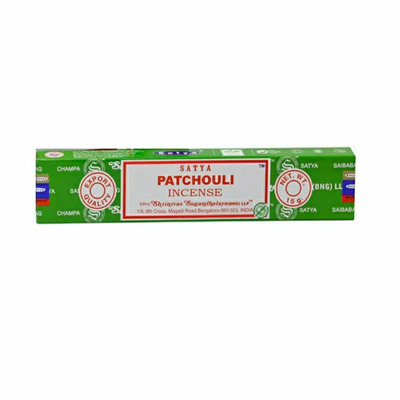 Satya Sai Baba 15g Hand-Rolled Incense Sticks, 6 Scents: Sandalwood, Lavender, Dragon's Blood, Agarwood, Patchouli, etc.