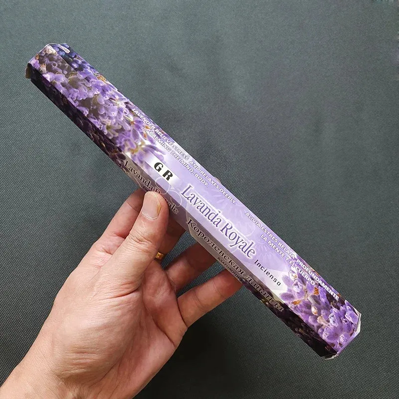 Y 20 Sticks Indian Incense White Sage Meditation Lavender Yoga Sea Breeze Love Incense Purifying Air Deodorization Aromatherapy