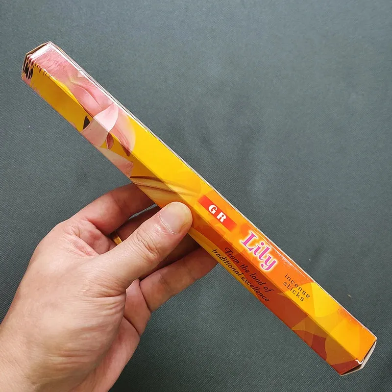 Y 20 Sticks Indian Incense White Sage Meditation Lavender Yoga Sea Breeze Love Incense Purifying Air Deodorization Aromatherapy