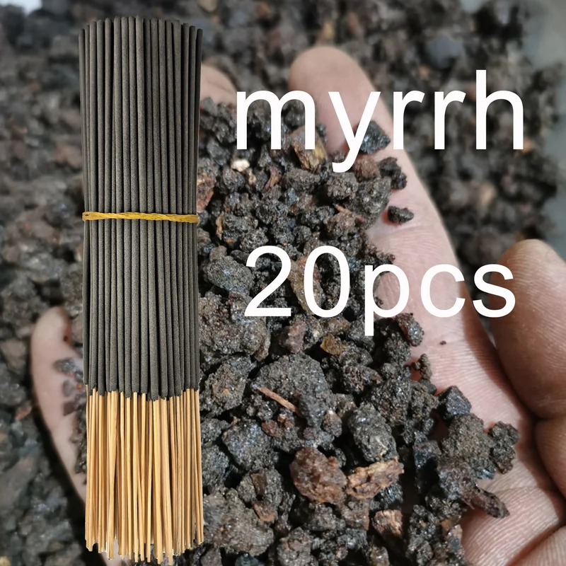 20/50/100/200/403 Pieces, Handmade High-Quality Myrrh Incense Sticks - Artificial Wood Removes Smoke Odor, Purifies the Air, Long-Lasting Fragrance, Suitable for Home, Camping, Garden, Pool and Outdoor Activities - Air Purifi