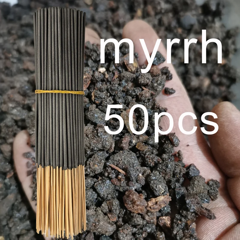 20/50/100/200/403 Pieces, Handmade High-Quality Myrrh Incense Sticks - Artificial Wood Removes Smoke Odor, Purifies the Air, Long-Lasting Fragrance, Suitable for Home, Camping, Garden, Pool and Outdoor Activities - Air Purifi