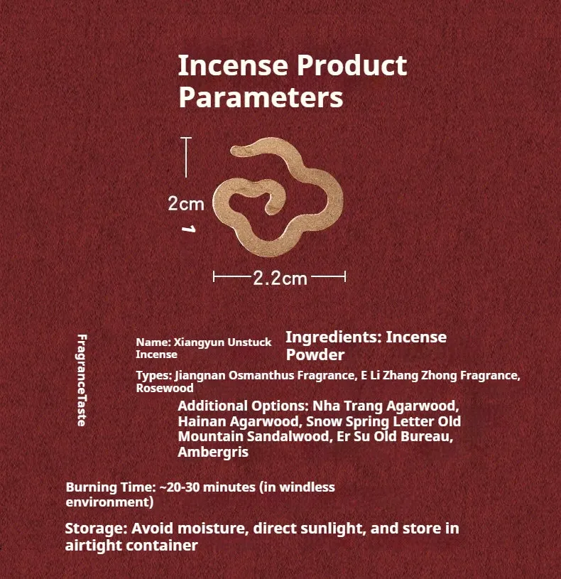 Xiangyun incense aromatherapy incense sandalwood agarwood pan incense home bedroom long-lasting aromatherapy