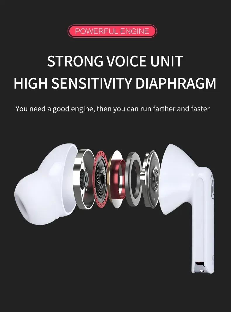 TWS Bluetooth Earphone Air Pro Wireless Earphone Sound Noise Cancelling Bluetooth Earbuds Touch Control Headphones