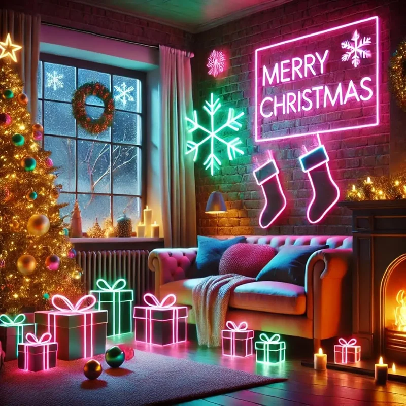 RGB Flexible Neon Strip Lights with App/Remote Control, Multiple Modes, Music Sync, IP65 Waterproof LED Strip Neon Rope Lamp