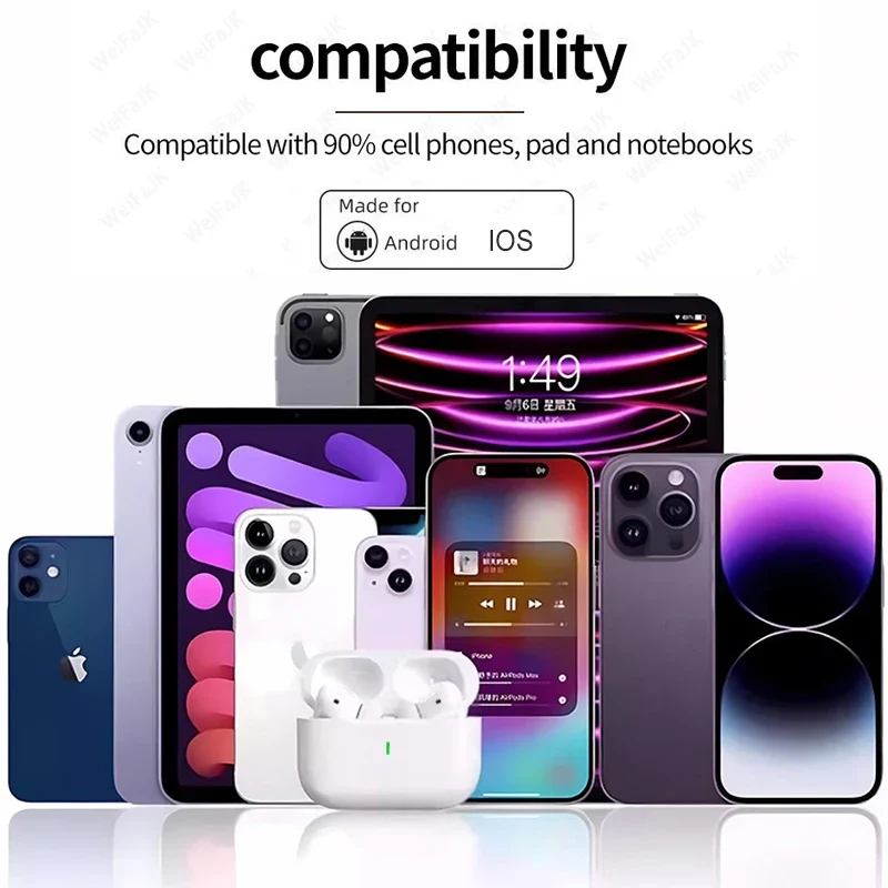 Original Wireless Bluetooth Earphones In Ear Earbuds Sports Noise Cancelling Air Pro TWS Max Headset For Apple iPhone Headphones