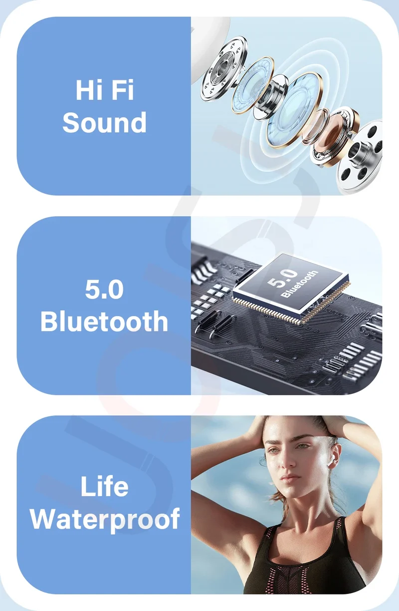 Original Wireless Bluetooth Earphones In Ear Earbuds Sports Noise Cancelling Air Pro TWS Max Headset For Apple iPhone Headphones