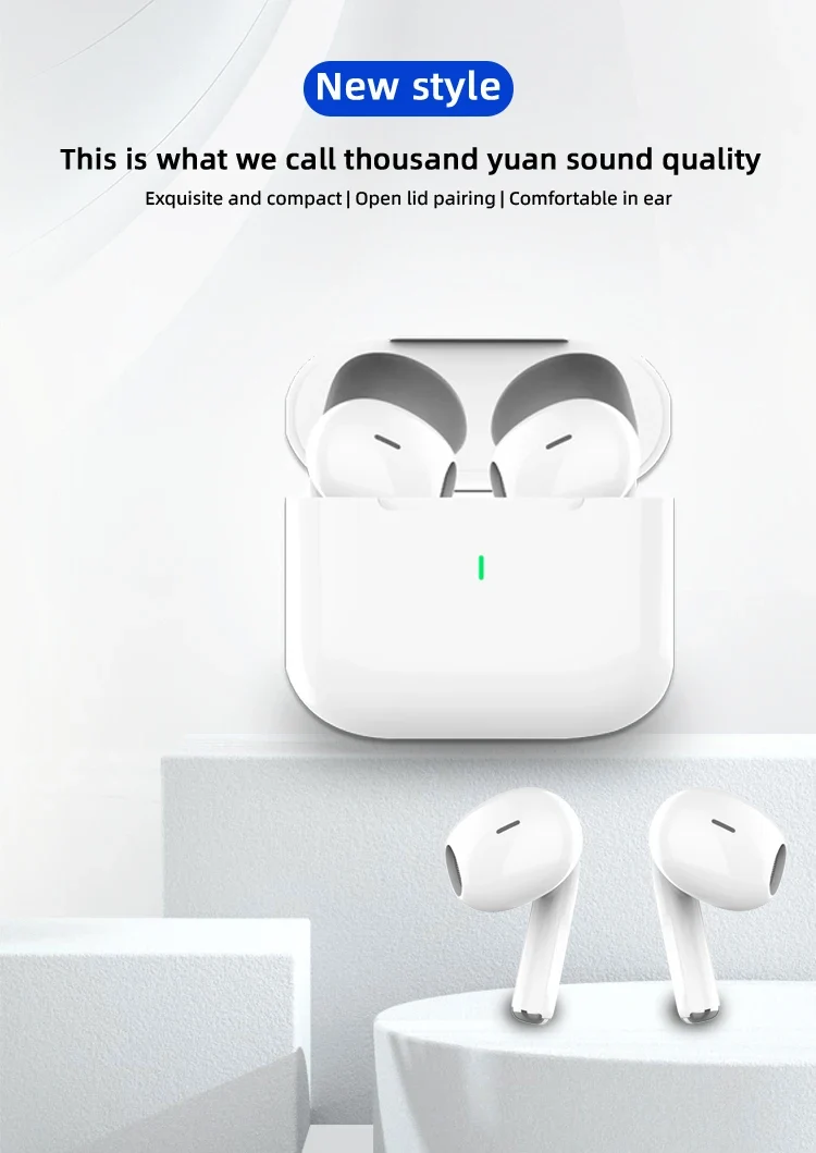 New Air Pro True Wireless Bluetooth Earphones Headphones HiFi Sound Latency ANC Noise Reduction Earbuds for IPhone Android