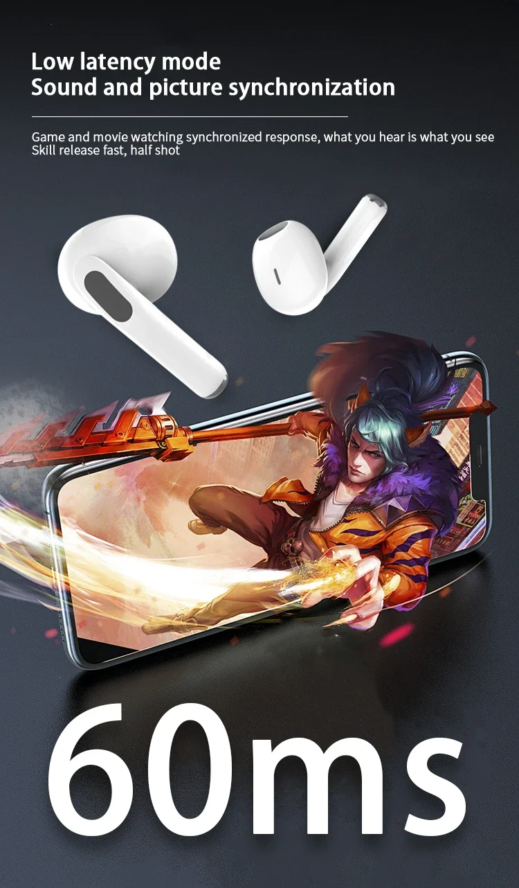 New Air Pro True Wireless Bluetooth Earphones Headphones HiFi Sound Latency ANC Noise Reduction Earbuds for IPhone Android