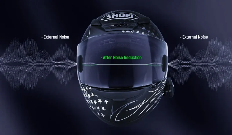 Lexin B4FM-X Bluetooth Motorcycle Intercom Helmet Headsets,BT 5.0 Wireless Communication Interphone Music Sharing 10 Riders