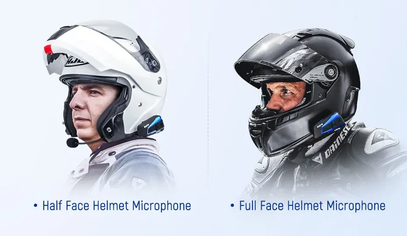 Lexin B4FM-X Bluetooth Motorcycle Intercom Helmet Headsets,BT 5.0 Wireless Communication Interphone Music Sharing 10 Riders