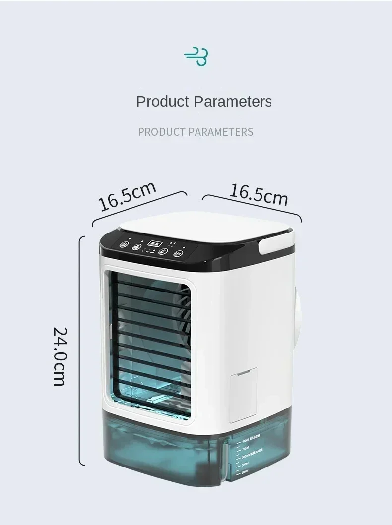 HOMEFISH Small Home-use Quiet Desktop Humidifier Cold Fan Spray Refrigeration Portable USB Electric Fan