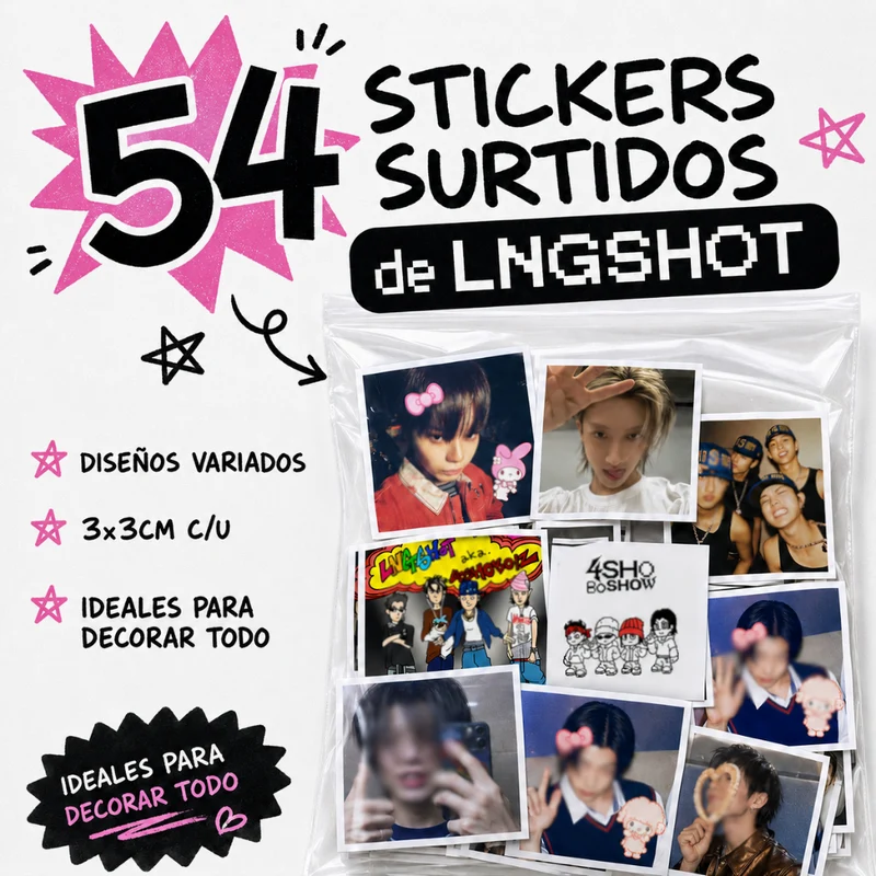 54 Stickers de LNGSHOT