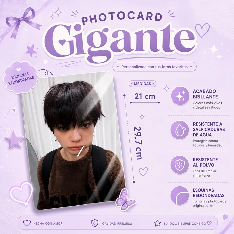 Photocard GIGANTE personalizada
