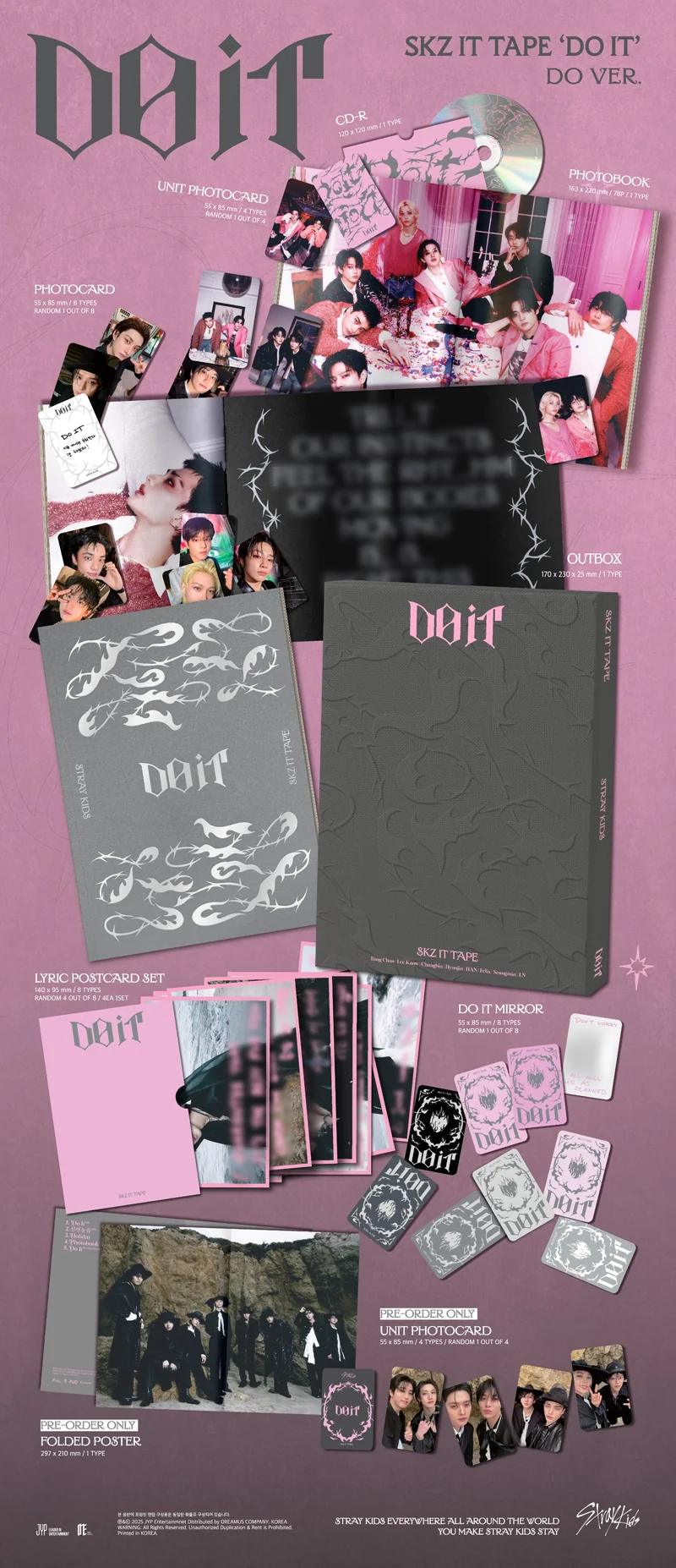 STRAY KIDS - SKZ IT TAPE 'DO IT' Álbum Edición Limitada