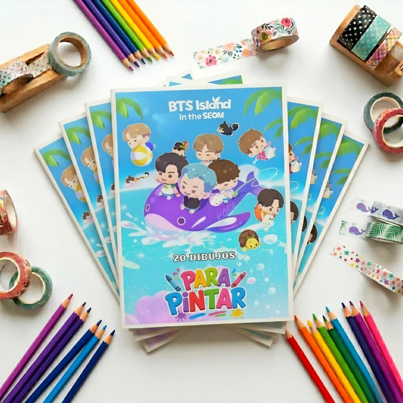 BTS Island: In the SEOM - Librito para pintar