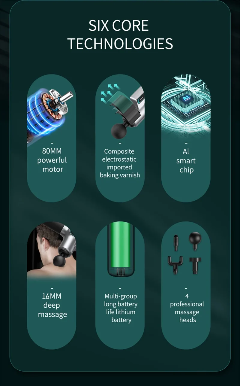 99 Speed Professional Muscle Massage Gun Massager Massager for Neck and Back Massage Instrument Dropshipping Fitness Equipment
