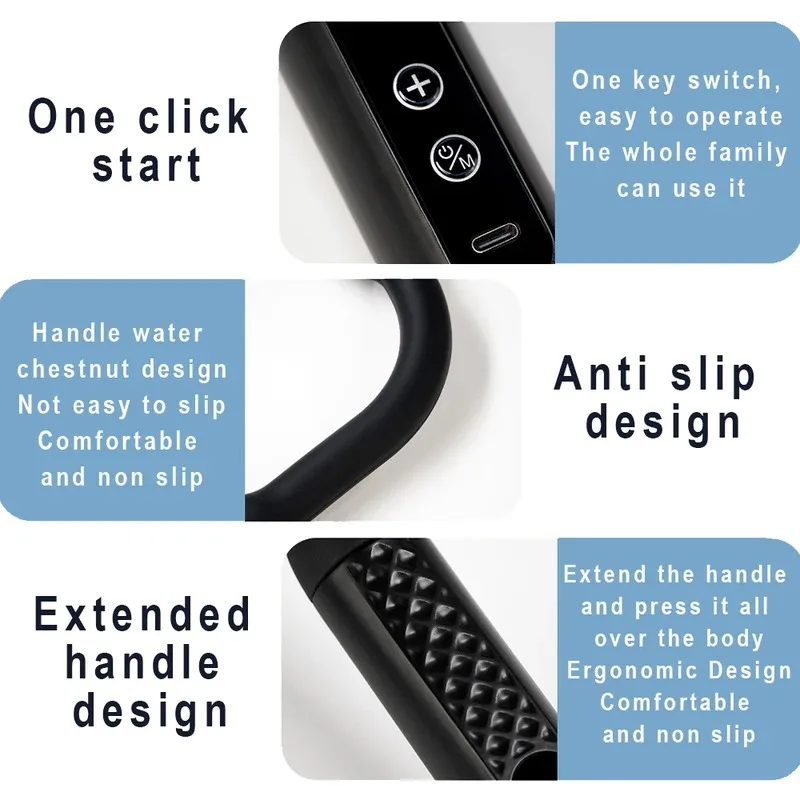 2025 New Smart Fascia Gun Electric Massager Massage Hammer Electric Fascia Gun Home Handheld Hammer Back Artifact Christmas Gift