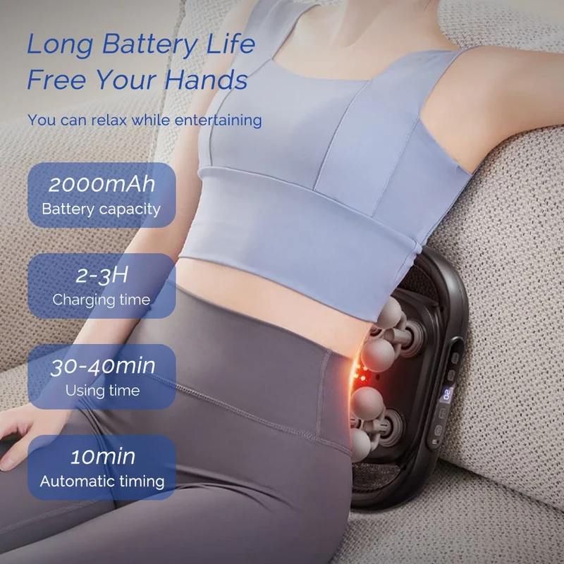 16-Head Fascia Gun High-Frequency Vibration Body Massage Gun Waist and Back Massager Neck Shoulder Massager Muscle masajeador