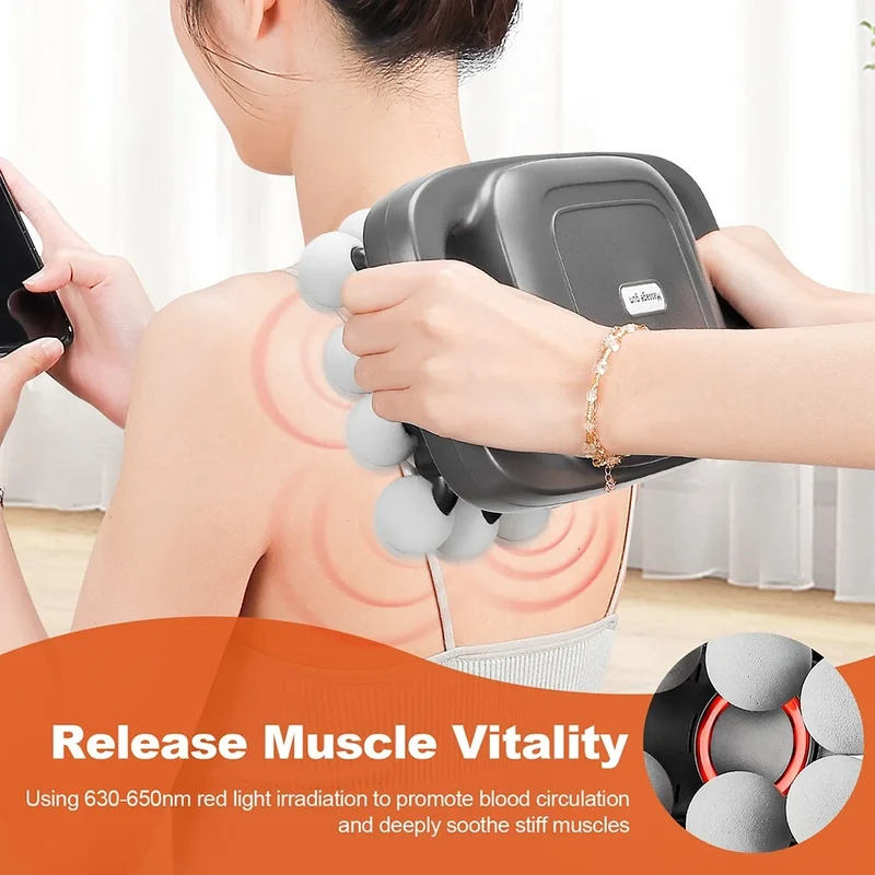 16-Head Fascia Gun High-Frequency Vibration Body Massage Gun Waist and Back Massager Neck Shoulder Massager Muscle masajeador