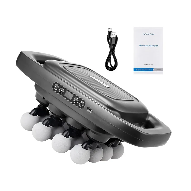 16-Head Fascia Gun High-Frequency Vibration Body Massage Gun Waist and Back Massager Neck Shoulder Massager Muscle masajeador