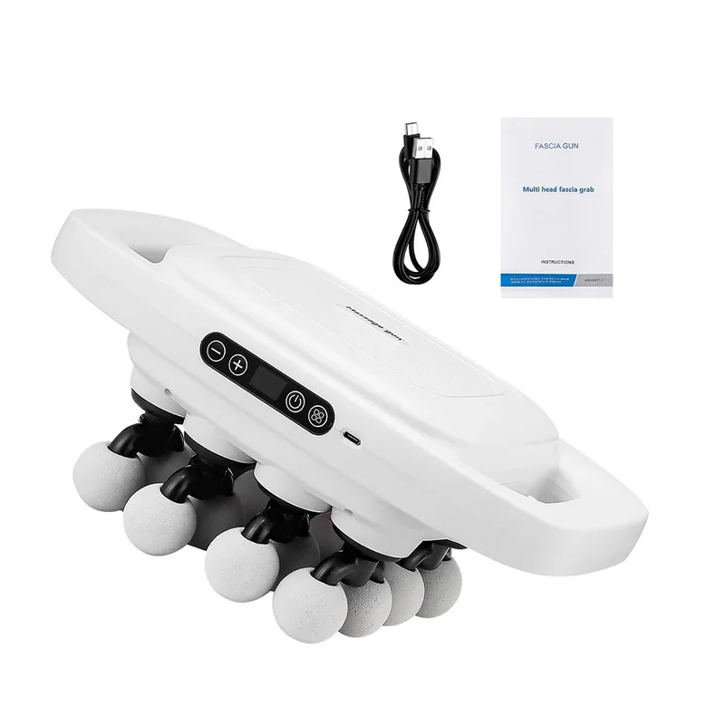 16-Head Fascia Gun High-Frequency Vibration Body Massage Gun Waist and Back Massager Neck Shoulder Massager Muscle masajeador